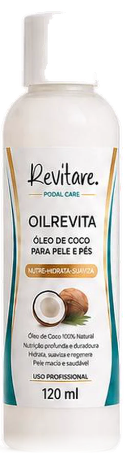 Oilrevita — Óleo de coco para pele e pés, 120 ml, Revitare Podal Care