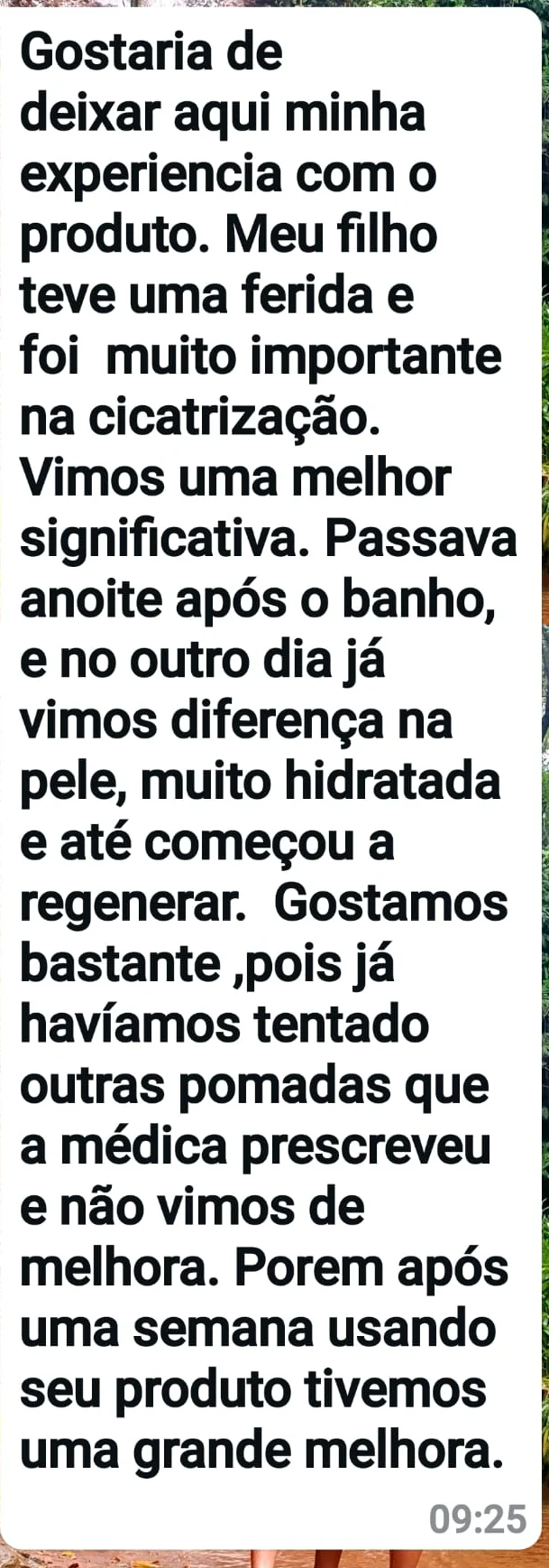 Print da mensagem de Bruna, recortada no balão