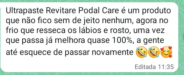 Print da mensagem de Simone S., recortada no balão